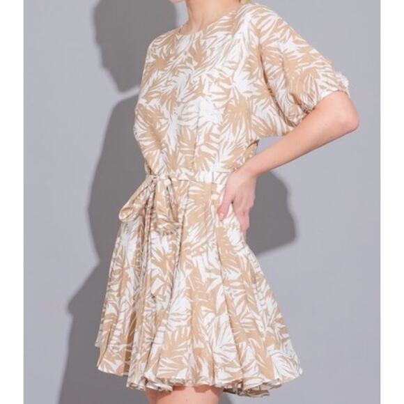 Aakaa mini dress sz S Palm Tree Mini Dress - Picture 3 of 11